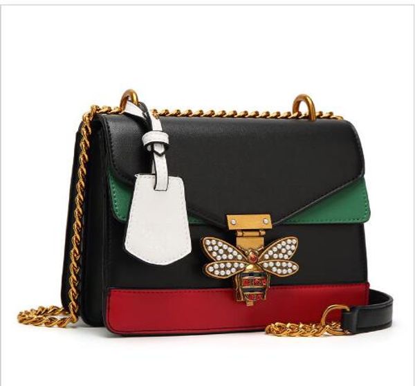 women color splicing little bee bags crossbody bags for women fashion zipper designer handbag casual shoulder messenger bag new sac femme
women color splicing little bee bags crossbody bags for women fashion zipper designer handbag casual shoulder messenger bag new sac femme