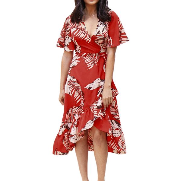 ruffled dresses for women floral print boho dress summer spring v-neck short sleeve dress casual lace high waist hem asymmetry, Black;pink
ruffled dresses for women floral print boho dress summer spring v-neck short sleeve dress casual lace high waist hem asymmetry, Black;pink