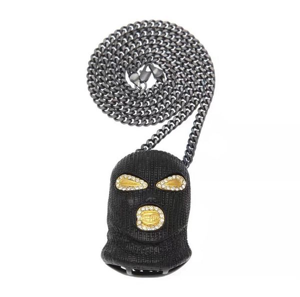 iced out black mask pendant necklaces for men luxury designer mens bling diamond headgear pendants cuban link chain necklace jewelry gift, Silver
iced out black mask pendant necklaces for men luxury designer mens bling diamond headgear pendants cuban link chain necklace jewelry gift, Silver