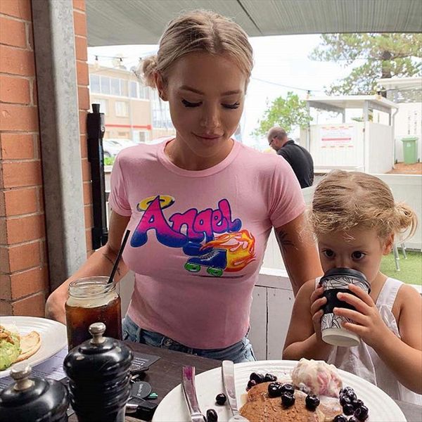 2019 летней женщины круглый воротник короткий рукав тонкий пуп напечатаны футболку женщина 2019 лето круглый воротник женщин короткий рукав, White
2019 летней женщины круглый воротник короткий рукав тонкий пуп напечатаны футболку женщина 2019 лето круглый воротник женщин короткий рукав, White