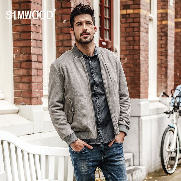 simwood 2017 autumn winter men's coat brand faux suede jacket plus size brand clothing outerwear jk017018, Black;brown 
simwood 2017 autumn winter men's coat brand faux suede jacket plus size brand clothing outerwear jk017018, Black;brown