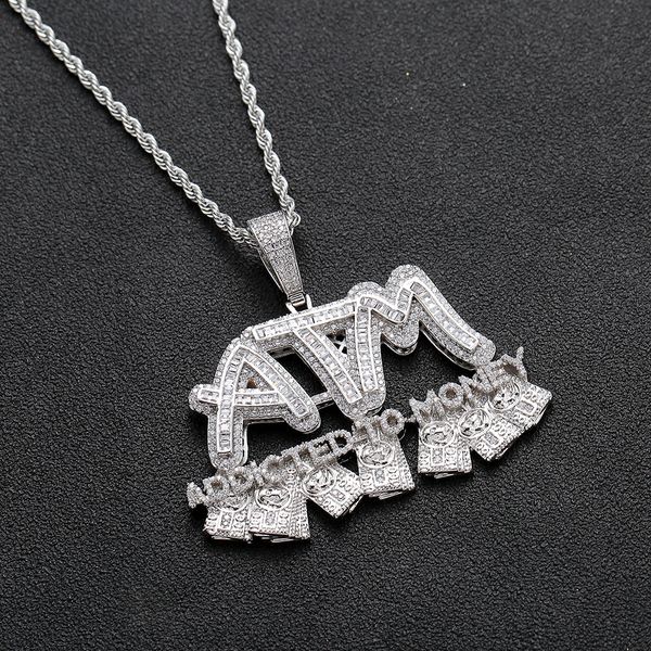iced out багет atm letters ожерелье addited в деньги цвет золота гальваническим кубический циркон hip hop ювелирные изделия, Silver
iced out багет atm letters ожерелье addited в деньги цвет золота гальваническим кубический циркон hip hop ювелирные изделия, Silver
