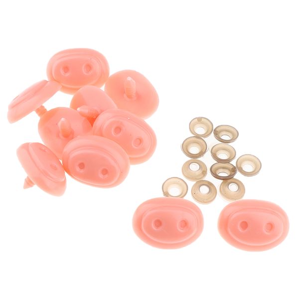 10 pieces pink pig noses plastic safety parts for soft toys & stuffed animals accessories
10 pieces pink pig noses plastic safety parts for soft toys & stuffed animals accessories