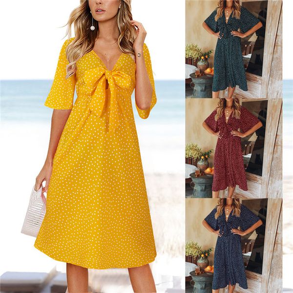 для женщин designer summer узелок bow платье в горошек с коротким рукавом печати малый платье, White;black
для женщин designer summer узелок bow платье в горошек с коротким рукавом печати малый платье, White;black