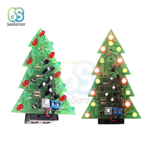 10pcs christmas tree led diy kit red green flash light led flash circuit kit electronic fun suite holiday decoration
10pcs christmas tree led diy kit red green flash light led flash circuit kit electronic fun suite holiday decoration