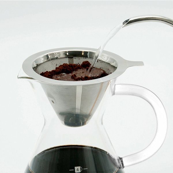 double layer stainless steel coffee filter holder pour over coffees dripper mesh coffee tea filter basket metal cone cup
double layer stainless steel coffee filter holder pour over coffees dripper mesh coffee tea filter basket metal cone cup