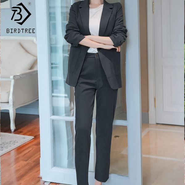 2020 spring new women's office lady loose thick suits notched full sleeve blazer and long pant fashion two pieces set s9d991o, White;black
2020 spring new women's office lady loose thick suits notched full sleeve blazer and long pant fashion two pieces set s9d991o, White;black