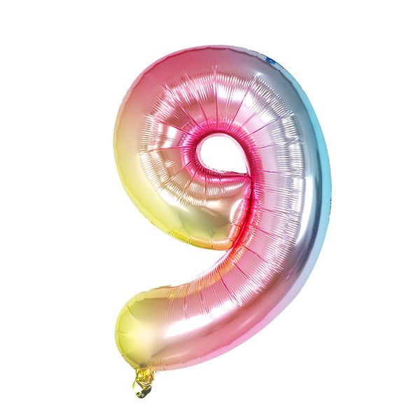 32 inch aluminum foil balloon gradient colorful digital balloon birthday new year party wedding decoration digital balloon 0-9 selection
32 inch aluminum foil balloon gradient colorful digital balloon birthday new year party wedding decoration digital balloon 0-9 selection