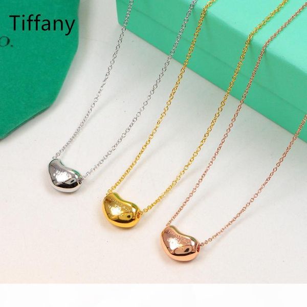 designer minimalist style mini heart pendant necklace luxury link chain little gold bean jewelry never fade young horse 3d tiffany, Silver
designer minimalist style mini heart pendant necklace luxury link chain little gold bean jewelry never fade young horse 3d tiffany, Silver