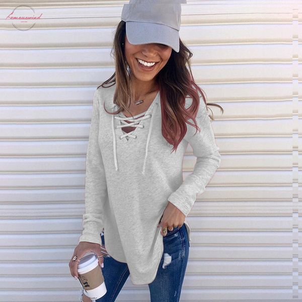 women spring hoodies solid color v neck bandage cloth loose thin casual simple female drop shipping, White
women spring hoodies solid color v neck bandage cloth loose thin casual simple female drop shipping, White