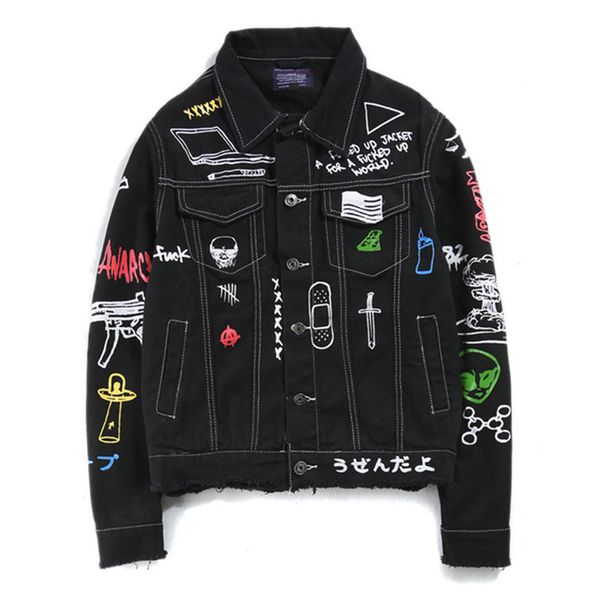 men denim jacket hip hop fashion printed jeans jacket mens cotton casual streetwear autumn new denim coat for men plus size 5xl, Black;brown
men denim jacket hip hop fashion printed jeans jacket mens cotton casual streetwear autumn new denim coat for men plus size 5xl, Black;brown