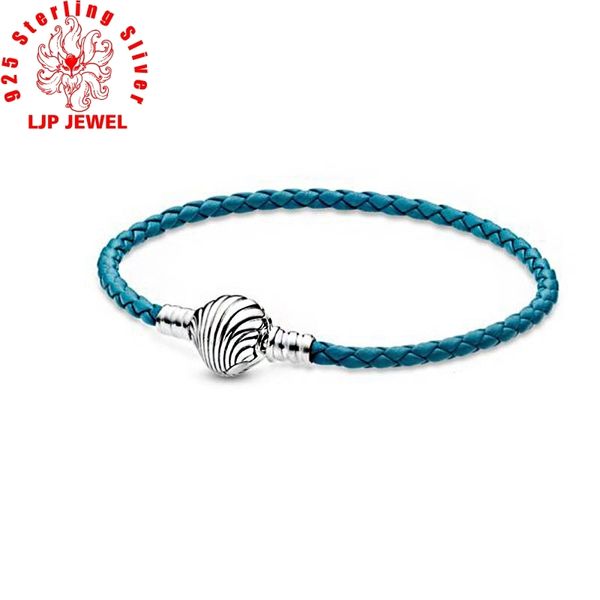 2020 new summer 925 sterling silver bracelet seashell clasp turquoise braided leather bracelet women jewelry cx200702, Black
2020 new summer 925 sterling silver bracelet seashell clasp turquoise braided leather bracelet women jewelry cx200702, Black