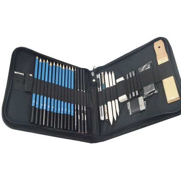 32pcs/set professional pencils charcoal graphite sticks eraser sharpener extender art sketch drawing artist tools qjy99
32pcs/set professional pencils charcoal graphite sticks eraser sharpener extender art sketch drawing artist tools qjy99