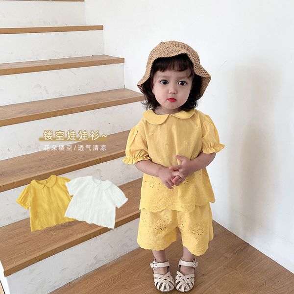 2020 korea style girls lace shirt summer short sleeve fashion girls blouse 1-6t, White;black
2020 korea style girls lace shirt summer short sleeve fashion girls blouse 1-6t, White;black