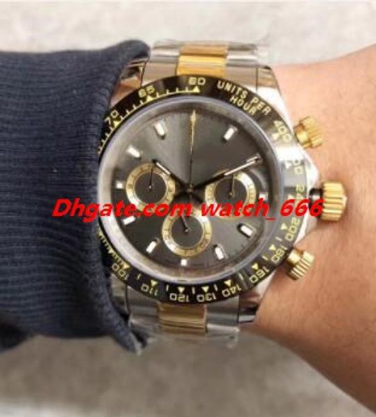new version fashion men wristwatch 40mm 116503 116523 two tone stainless steel bracelet automatic luxury watch ing, Slivery;brown
new version fashion men wristwatch 40mm 116503 116523 two tone stainless steel bracelet automatic luxury watch ing, Slivery;brown