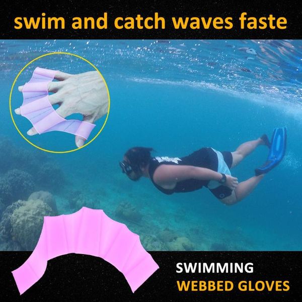 1 pair children silicone hand paddle flippers swimming diving webbed gloves beginner swimming training accessories
1 pair children silicone hand paddle flippers swimming diving webbed gloves beginner swimming training accessories
