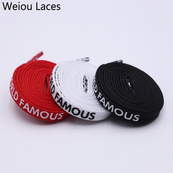 weiou fashion 7mm width double-sided silk screen printing universal shoe laces flat printed world famous shoelaces personality, White;pink
weiou fashion 7mm width double-sided silk screen printing universal shoe laces flat printed world famous shoelaces personality, White;pink