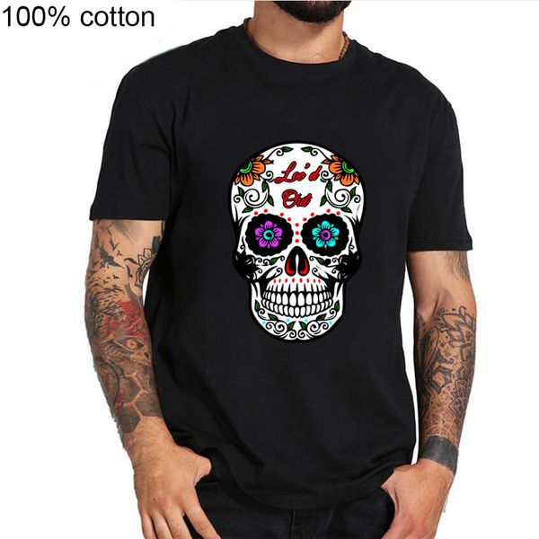 2019 men t shirts fashion voodoo skull design short sleeve casual hipster flower skull printed t-shirt cool tee, White;black
2019 men t shirts fashion voodoo skull design short sleeve casual hipster flower skull printed t-shirt cool tee, White;black