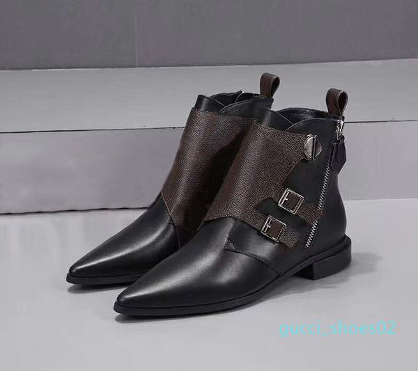 luxury women jumble flat ankle designer shoes martin ladies fashion boot with charming pointed toes black red winter g02
luxury women jumble flat ankle designer shoes martin ladies fashion boot with charming pointed toes black red winter g02