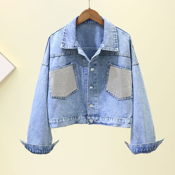 2019 new spring autumn women denim jackets drilling pockets single breasted turn down collar casual female jeans outwear, Black;brown
2019 new spring autumn women denim jackets drilling pockets single breasted turn down collar casual female jeans outwear, Black;brown