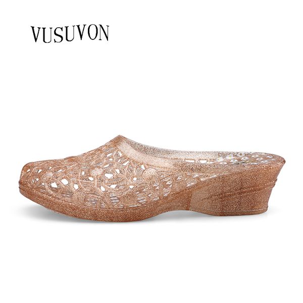 summer slippers 2020 new women sandals crystal wedge shoes comfortable female casual jelly shoes hollow out beach slides, Black
summer slippers 2020 new women sandals crystal wedge shoes comfortable female casual jelly shoes hollow out beach slides, Black