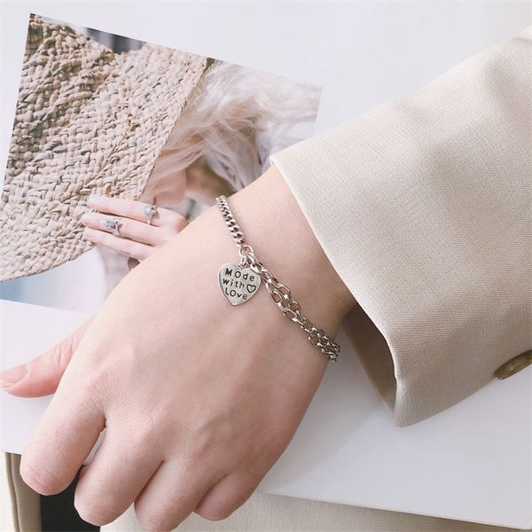 other bracelets acecare sterling silver small heart bracelet retro cool girl female chain charm love party wedding jewelry gift, Golden;silver
other bracelets acecare sterling silver small heart bracelet retro cool girl female chain charm love party wedding jewelry gift, Golden;silver