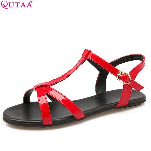 qutaa 2020 women sandals pu leather all match casual plat sandals buckle leisure westrn stylelow heel women size 34-43, Black
qutaa 2020 women sandals pu leather all match casual plat sandals buckle leisure westrn stylelow heel women size 34-43, Black