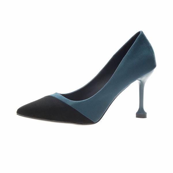 2019 autumn women's shoes pumps mixed colors shallow pointed toe casual fashion high heels thin heels all-match 34-39, Black
2019 autumn women's shoes pumps mixed colors shallow pointed toe casual fashion high heels thin heels all-match 34-39, Black