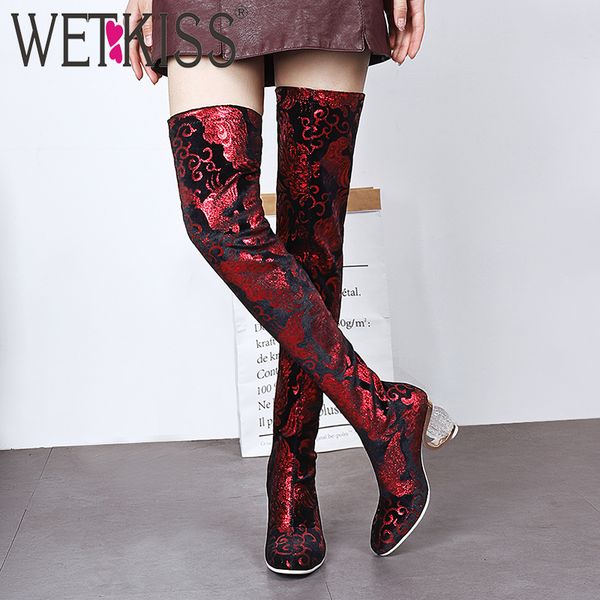 wetkiss colorful stretch boots women thigh high boots woman luxury strsnge style shoes female high heels shoes ladies autumn new, Black
wetkiss colorful stretch boots women thigh high boots woman luxury strsnge style shoes female high heels shoes ladies autumn new, Black
