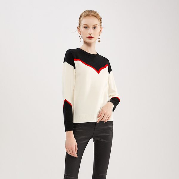new 2019 women sweaters and pullovers; round neck long-sleeved sweater pullover for lady geometric knitted sweater korean, White;black
new 2019 women sweaters and pullovers; round neck long-sleeved sweater pullover for lady geometric knitted sweater korean, White;black