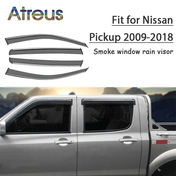 atreus 1set abs rain smoke window visor car wind deflector for nissan pickup 2009-2018 accessories
atreus 1set abs rain smoke window visor car wind deflector for nissan pickup 2009-2018 accessories