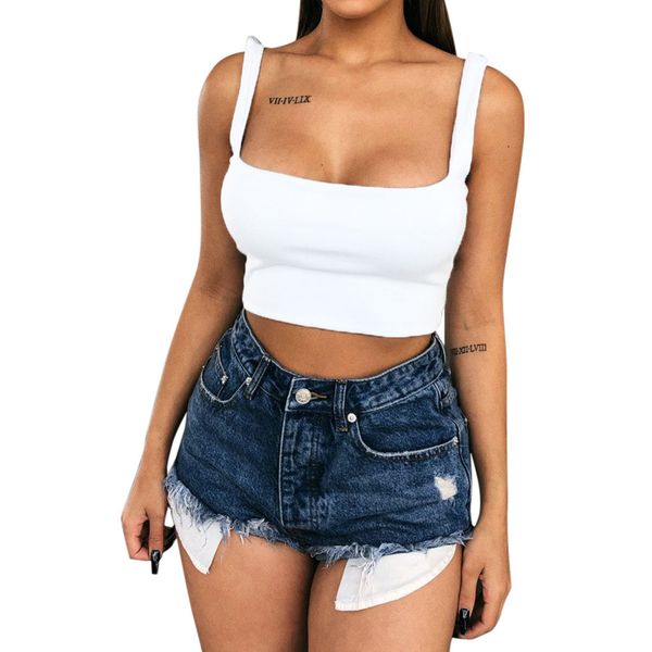 muqgew fashion women casual vest sleeveless o-neck short tank women vest chest tank for wearing, White
muqgew fashion women casual vest sleeveless o-neck short tank women vest chest tank for wearing, White