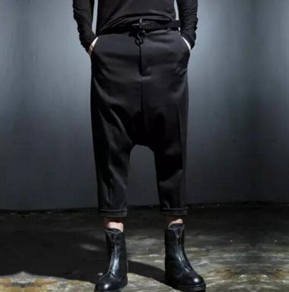 27-44 new 2019 fashion clothes large stylist hanging crotch pants harem pants plus size singer costumes 577878, Black
27-44 new 2019 fashion clothes large stylist hanging crotch pants harem pants plus size singer costumes 577878, Black