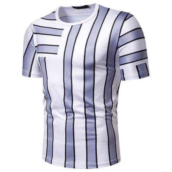 summer new style casual style irregular stripe pattern slim fit large size round neck pullover men's short sleeve t-shirt tx0095, White;black
summer new style casual style irregular stripe pattern slim fit large size round neck pullover men's short sleeve t-shirt tx0095, White;black