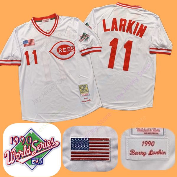 Barry Larkin Jersey 1990 Reds WS World Series Patch Cooperstown Cincinnati Grey White Red Mesh BP Throwback Stitched Flexbase Men Size M-3XL
Barry Larkin Jersey 1990 Reds WS World Series Patch Cooperstown Cincinnati Grey White Red Mesh BP Throwback Stitched Flexbase Men Size M-3XL