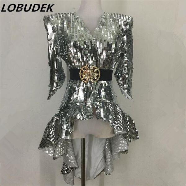 star same paragraph dress nightclub bar show costume female high density sequins performance clothes silver gold tail skirt, Black;red
star same paragraph dress nightclub bar show costume female high density sequins performance clothes silver gold tail skirt, Black;red