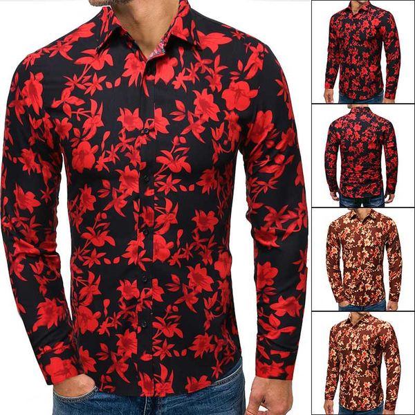 2019 retro floral printed men casual shirts classic men dress shirt men's long sleeve brand new fashion spring shirts, White;black
2019 retro floral printed men casual shirts classic men dress shirt men's long sleeve brand new fashion spring shirts, White;black