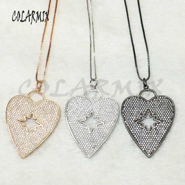 5 pieces heart crystal pendants necklace for valentine's day fashion accessories heart necklace for women 50166, Silver
5 pieces heart crystal pendants necklace for valentine's day fashion accessories heart necklace for women 50166, Silver