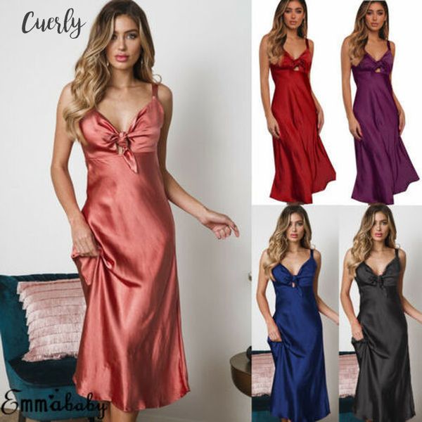 2020 womens v neck sleeveless night dress silk satin pajama long robes night shirt dresses clothes gown black blue pink red, Black;gray
2020 womens v neck sleeveless night dress silk satin pajama long robes night shirt dresses clothes gown black blue pink red, Black;gray