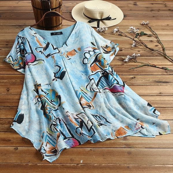 2020 large size irregular loose short-sleeved printed v-neck t-shirt women 2020 women's large size women's irregular loose short-s, White
2020 large size irregular loose short-sleeved printed v-neck t-shirt women 2020 women's large size women's irregular loose short-s, White