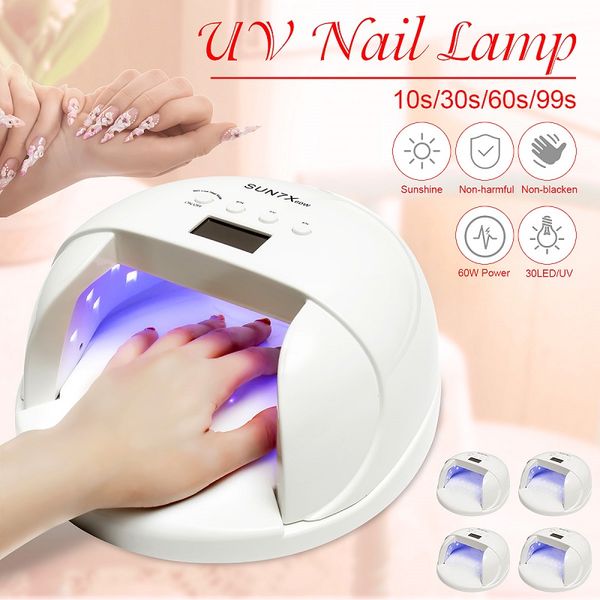 sun7x 60w 30 led uv nail dryer led lamp infrared sensing quick-drying ac100-240v portable lanterns us/eu plug
sun7x 60w 30 led uv nail dryer led lamp infrared sensing quick-drying ac100-240v portable lanterns us/eu plug