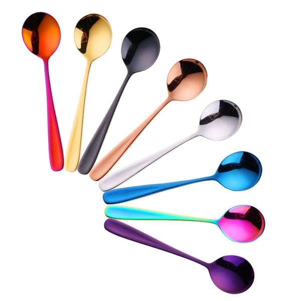 1pc soup spoon stainless steel dessert spoon gold round scoop for ice cream dessert rice salad dinnerware
1pc soup spoon stainless steel dessert spoon gold round scoop for ice cream dessert rice salad dinnerware