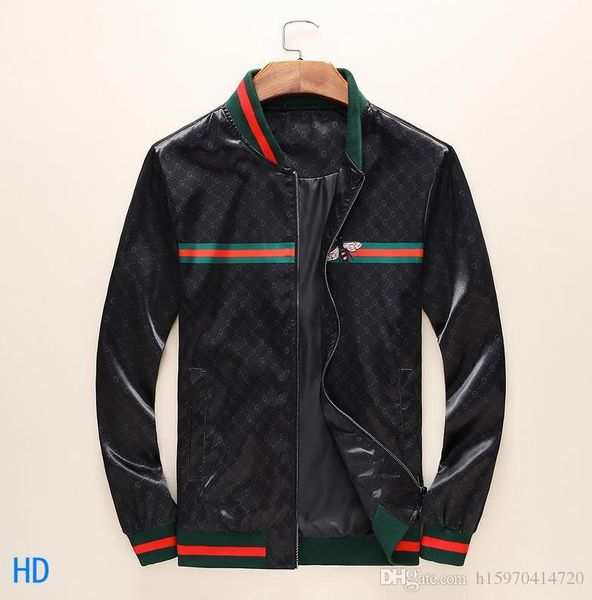 2019 new fashion mens designer letter print jackets spring and autumn stand collar luxury thin zipper jacket asian size m-3xl, Black;brown
2019 new fashion mens designer letter print jackets spring and autumn stand collar luxury thin zipper jacket asian size m-3xl, Black;brown