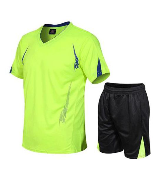 2019 summer mens designer sportswear brand quick drying clothes sportswear short sleeved breathable training suit shorts two piece set, Gray
2019 summer mens designer sportswear brand quick drying clothes sportswear short sleeved breathable training suit shorts two piece set, Gray