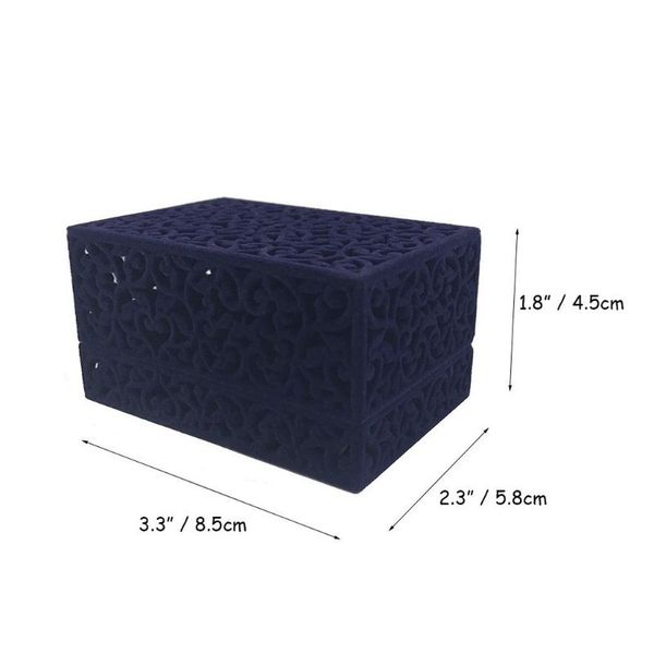 hollow royal blue velvet jewelry long necklace box -chain pendant display box, Pink;blue
hollow royal blue velvet jewelry long necklace box -chain pendant display box, Pink;blue
