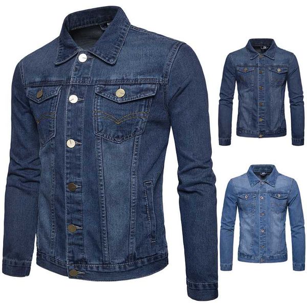jacket men 2020 spring and autumn new solid color single breasted slim lapel large size denim men jacket, Black;brown
jacket men 2020 spring and autumn new solid color single breasted slim lapel large size denim men jacket, Black;brown