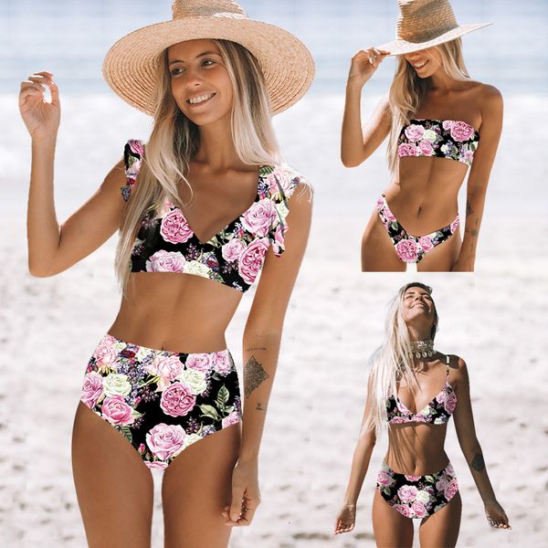 2019 women floral print bikini tube bikinis high cut bathing suit ruffle swimwear bordered swimsuit biquinis feminino
2019 women floral print bikini tube bikinis high cut bathing suit ruffle swimwear bordered swimsuit biquinis feminino