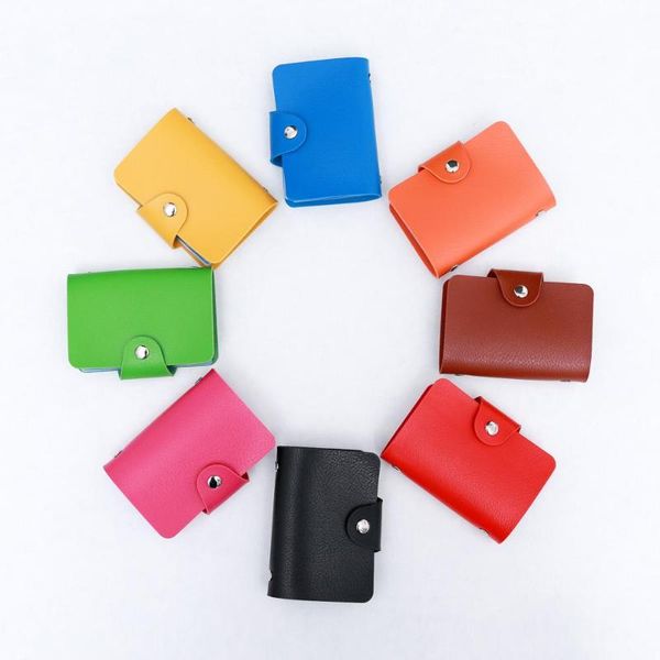 24 cards slots package card holder visiting card pu leather protector cover bag 8 color, White
24 cards slots package card holder visiting card pu leather protector cover bag 8 color, White