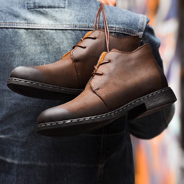 men's boots 100% genuine leather handmade ankle boots for men crepe sole chukka boot, Black
men's boots 100% genuine leather handmade ankle boots for men crepe sole chukka boot, Black