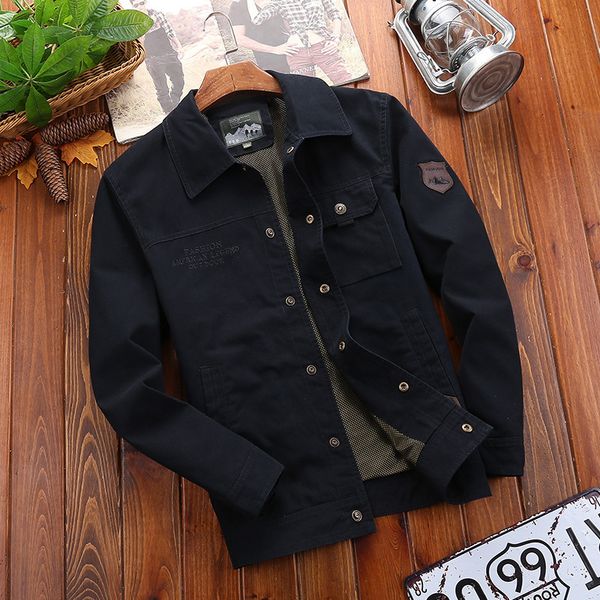 spring and autumn casual jacket men's fashion city style fold-down collar jacket men's 883188, Black;brown
spring and autumn casual jacket men's fashion city style fold-down collar jacket men's 883188, Black;brown
